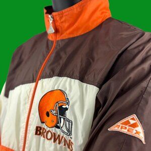VTG NFL Apex One Pro Line Stitched Cleveland Browns Windbreaker